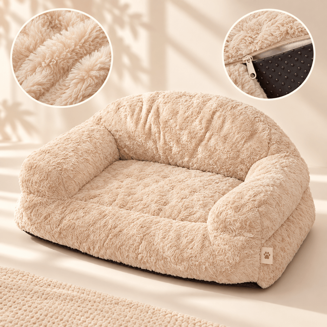 Pawtique EmbraceSofa™ Plush Wraparound Pet Bed - Pawtique