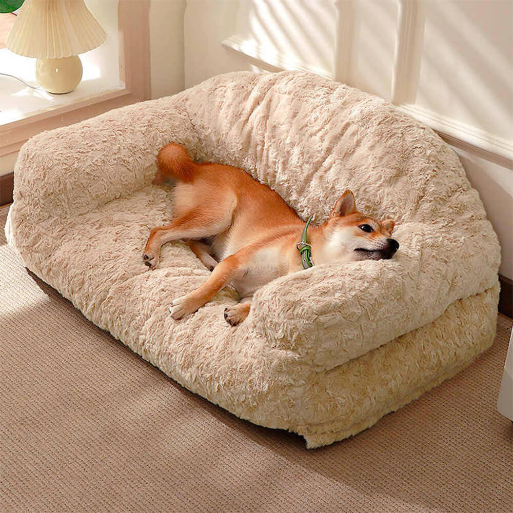 Pawtique EmbraceSofa™ Plush Wraparound Pet Bed - Pawtique