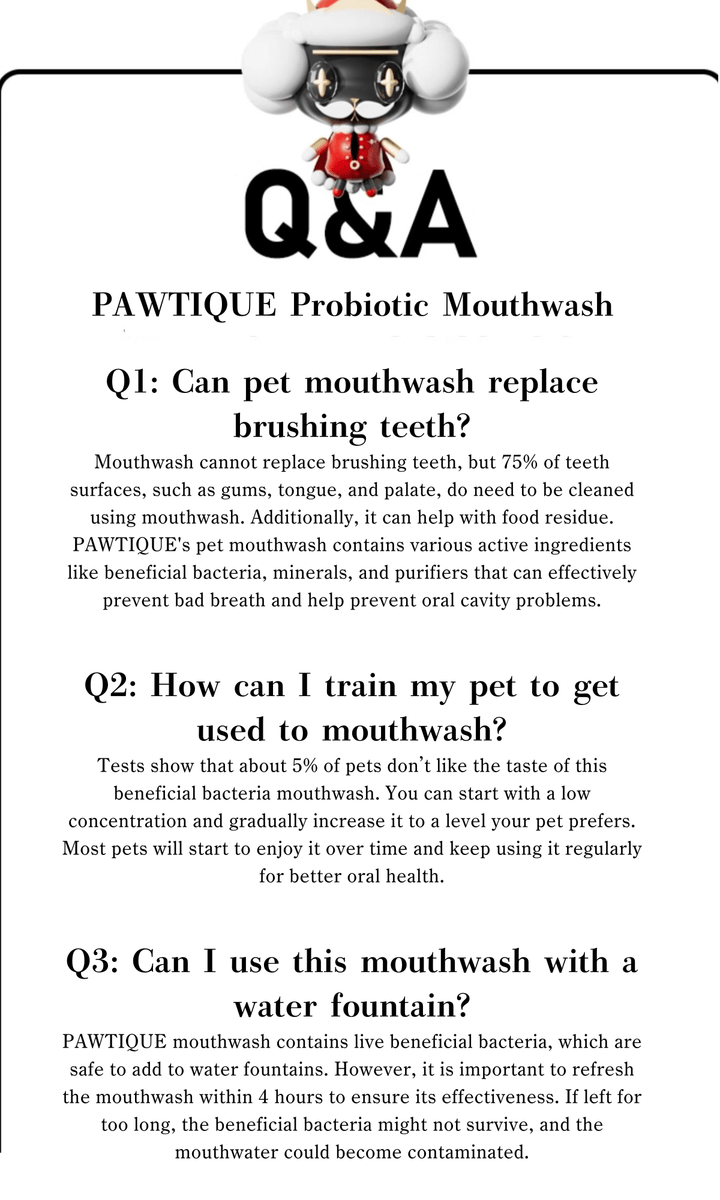[PAWTIQUE ESSENTIAL] Lactic Acid Bacteria mouthwash for dogs and cats - Pawtique