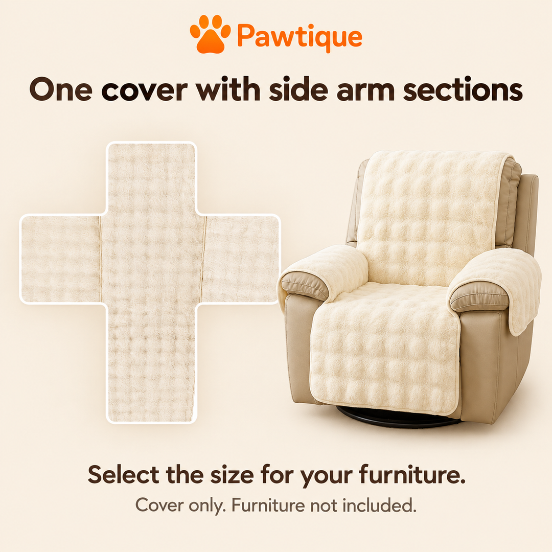 EverDry plush furniture cover: one piece