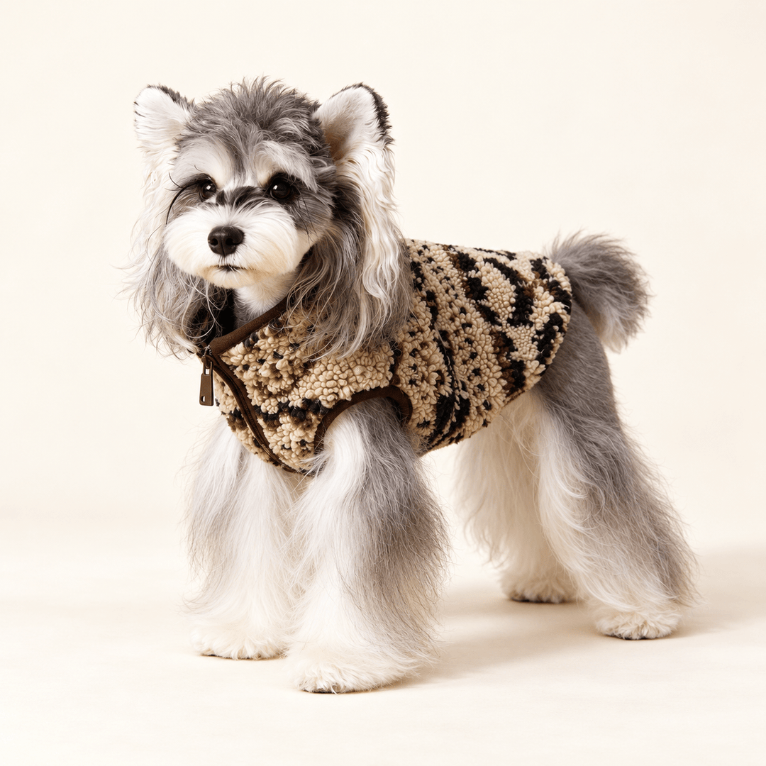 Pawtique Fair Isle Zip-Front Dog Vest - Pawtique