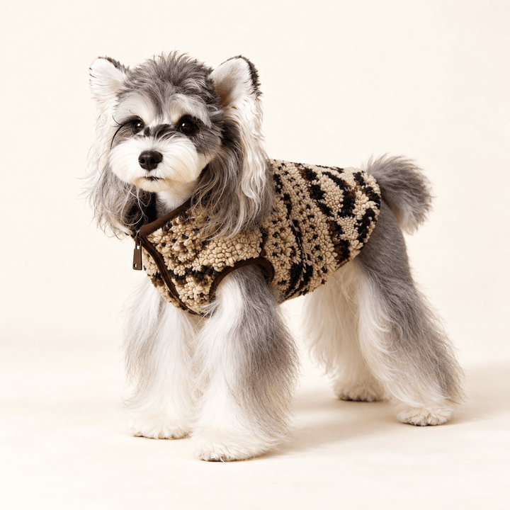 Pawtique Fair Isle Zip-Front Dog Vest - Pawtique