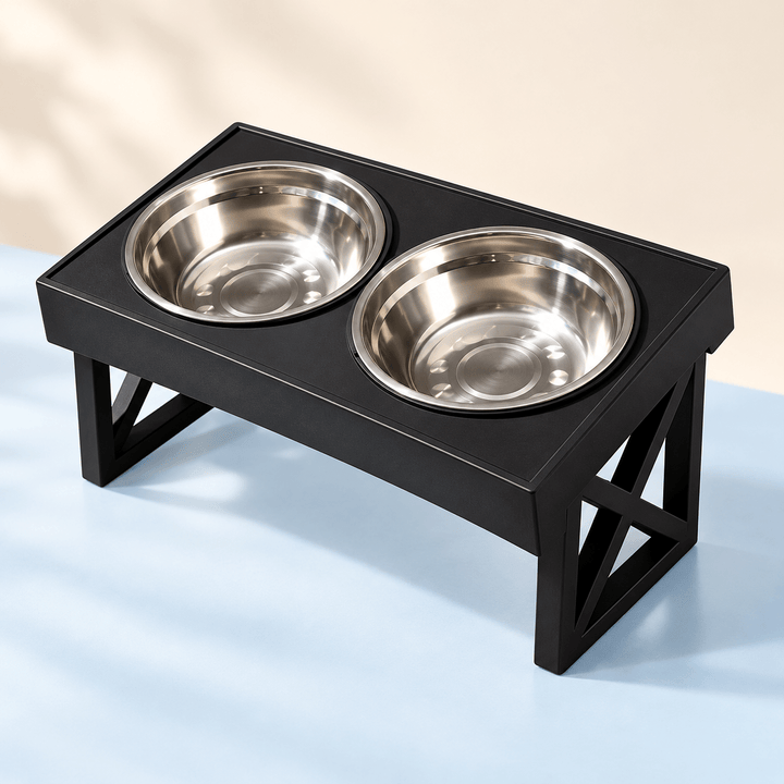 Pawtique FlexFeast 3-Height Double Pet Bowl - Pawtique