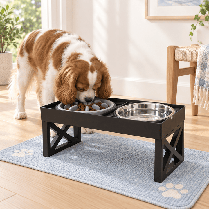 Pawtique FlexFeast 3-Height Double Pet Bowl - Pawtique