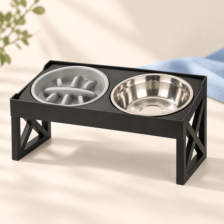 Pawtique FlexFeast 3-Height Double Pet Bowl - Pawtique