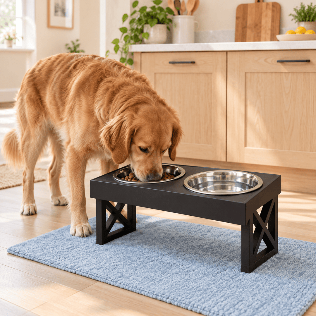 Pawtique FlexFeast 3-Height Double Pet Bowl - Pawtique