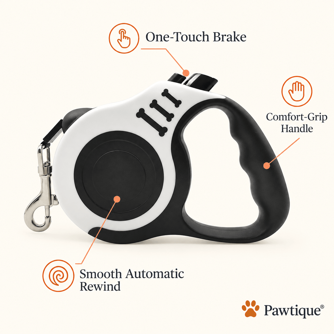 Pawtique FlexiLoop™ Automatic Retractable Dog Leash – 3 m / 5 m - Pawtique