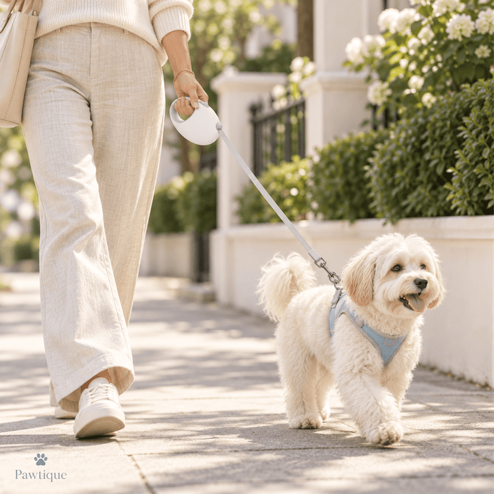 Pawtique FlexiReach™ Retractable Tape Dog Leash - Pawtique