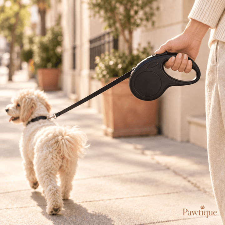 Pawtique FlexRange™ One-Thumb Retractable Dog Leash - Pawtique