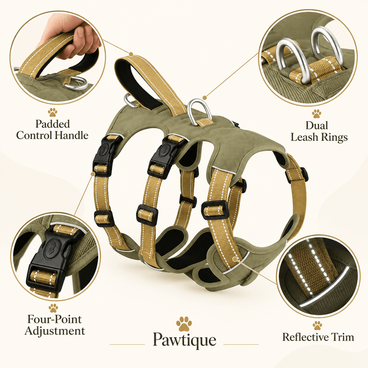 Pawtique FortiGuard™ Reflective Full-Body Dog Harness - Pawtique