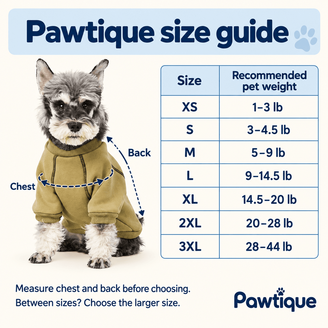 Pawtique FossilTrail™ Fleece Dog Sweatshirt - Pawtique