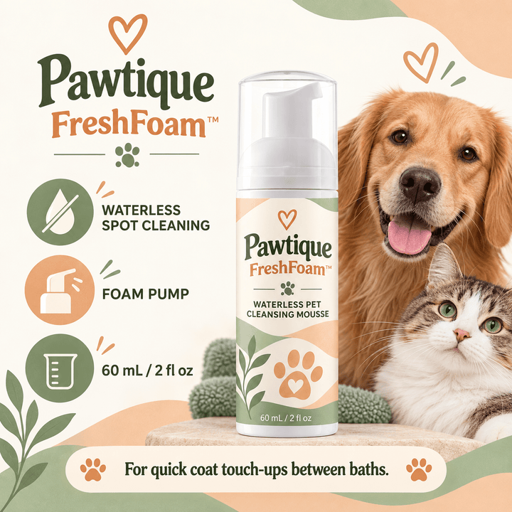 Pawtique FreshFoam™ 60 mL Waterless Pet Cleansing Mousse - Pawtique