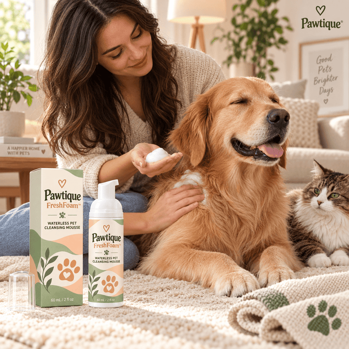 Pawtique FreshFoam™ 60 mL Waterless Pet Cleansing Mousse - Pawtique