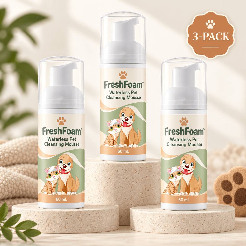 Pawtique FreshFoam™ 60 mL Waterless Pet Cleansing Mousse - Pawtique
