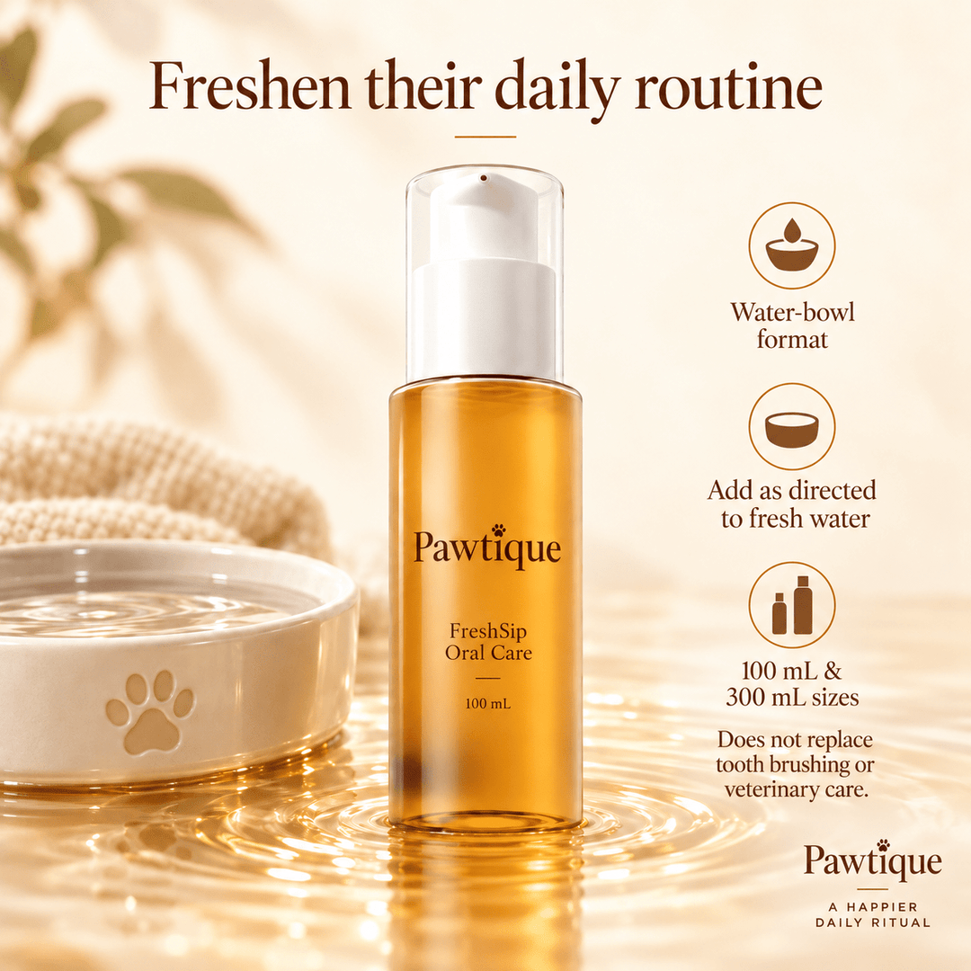 Pawtique FreshSip™ Pet Oral Care Water Additive - Pawtique