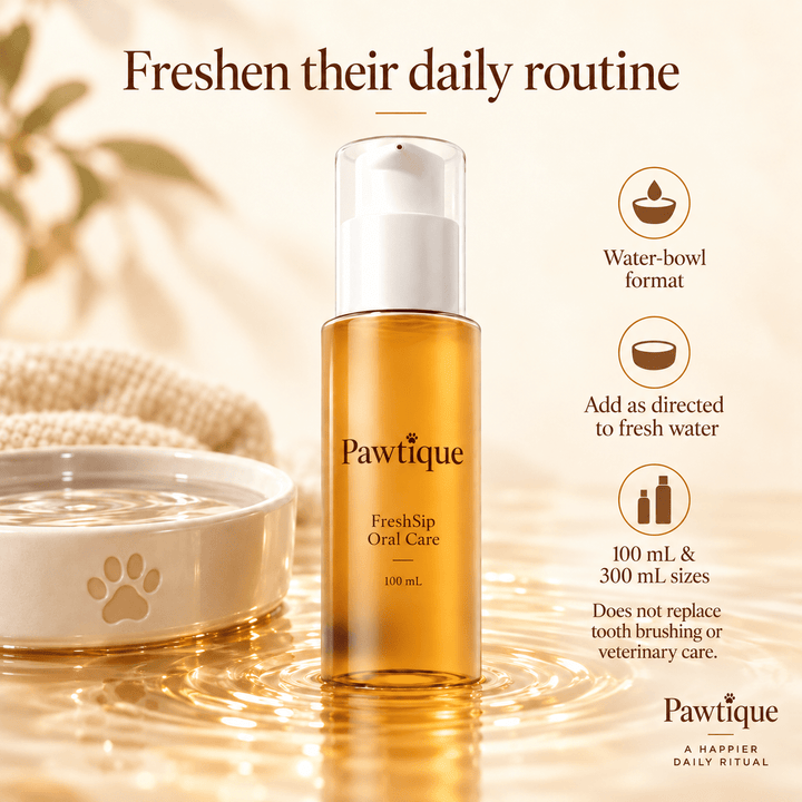 Pawtique FreshSip™ Pet Oral Care Water Additive - Pawtique