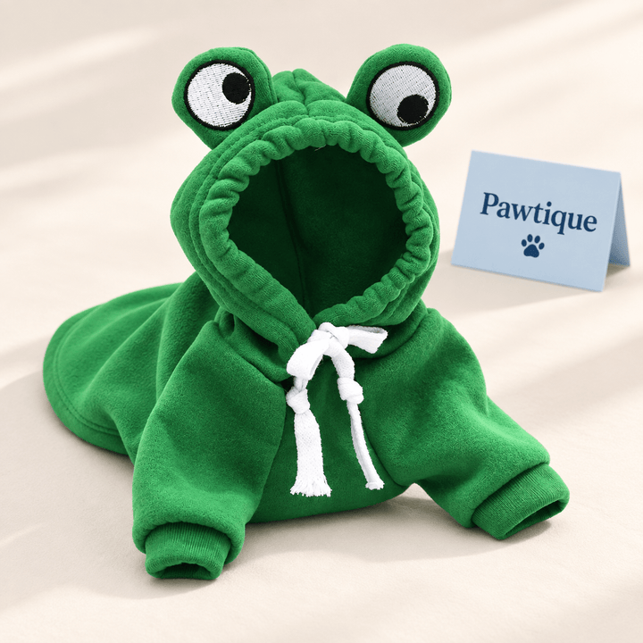 Pawtique FrogHop™ Fleece Dog Hoodie - Pawtique