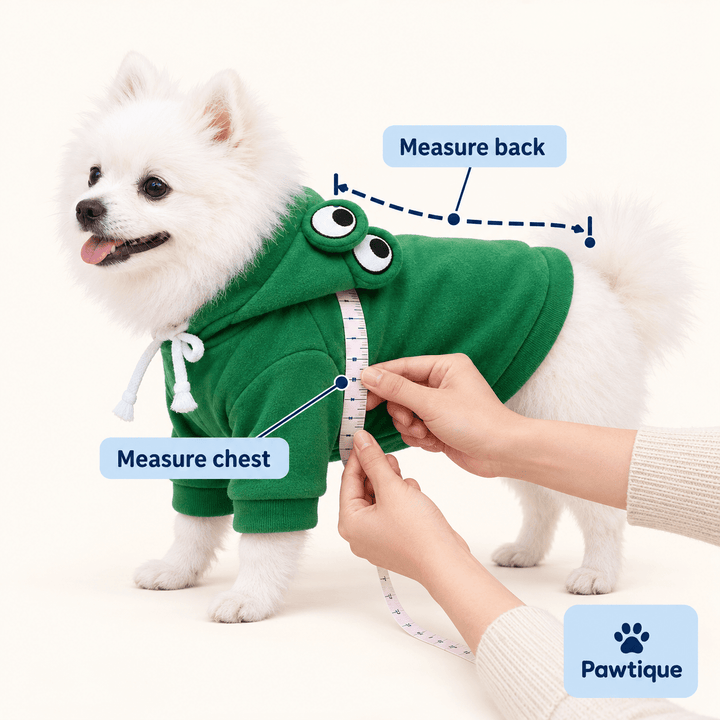 Pawtique FrogHop™ Fleece Dog Hoodie - Pawtique