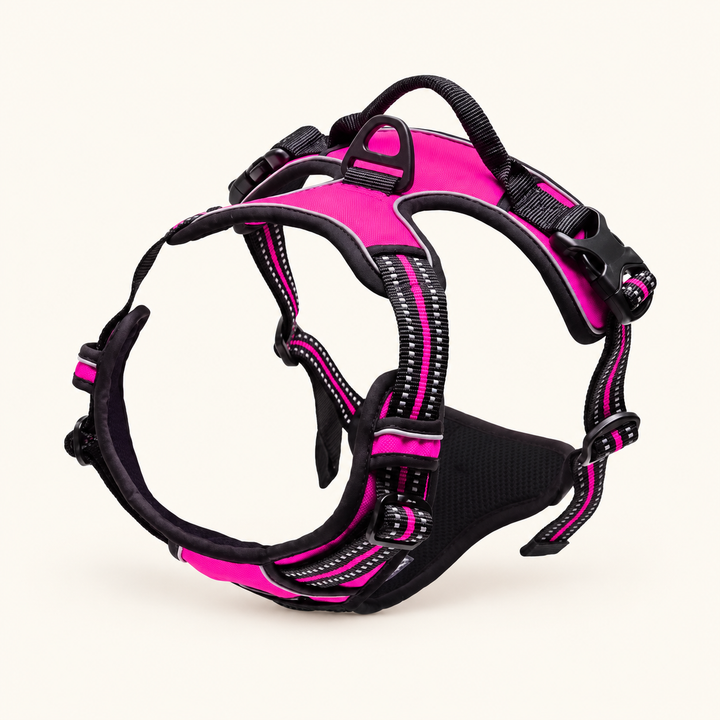 Pawtique front-clip adjustable dog harness – hero light red