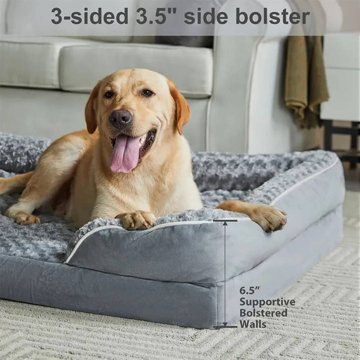 Pawtique FullNest™ Water-Repellent Bolster Dog Bed - Pawtique