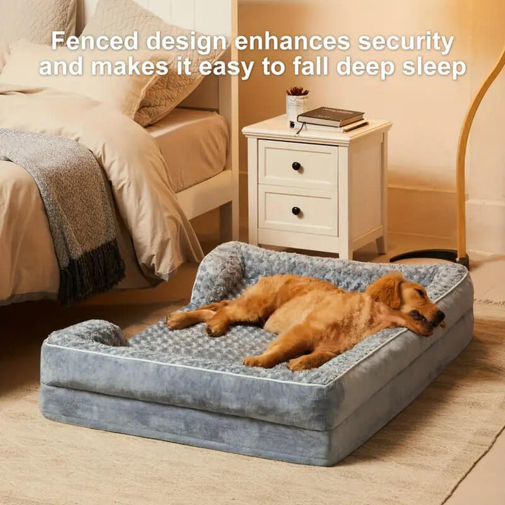 Pawtique FullNest™ Water-Repellent Bolster Dog Bed - Pawtique