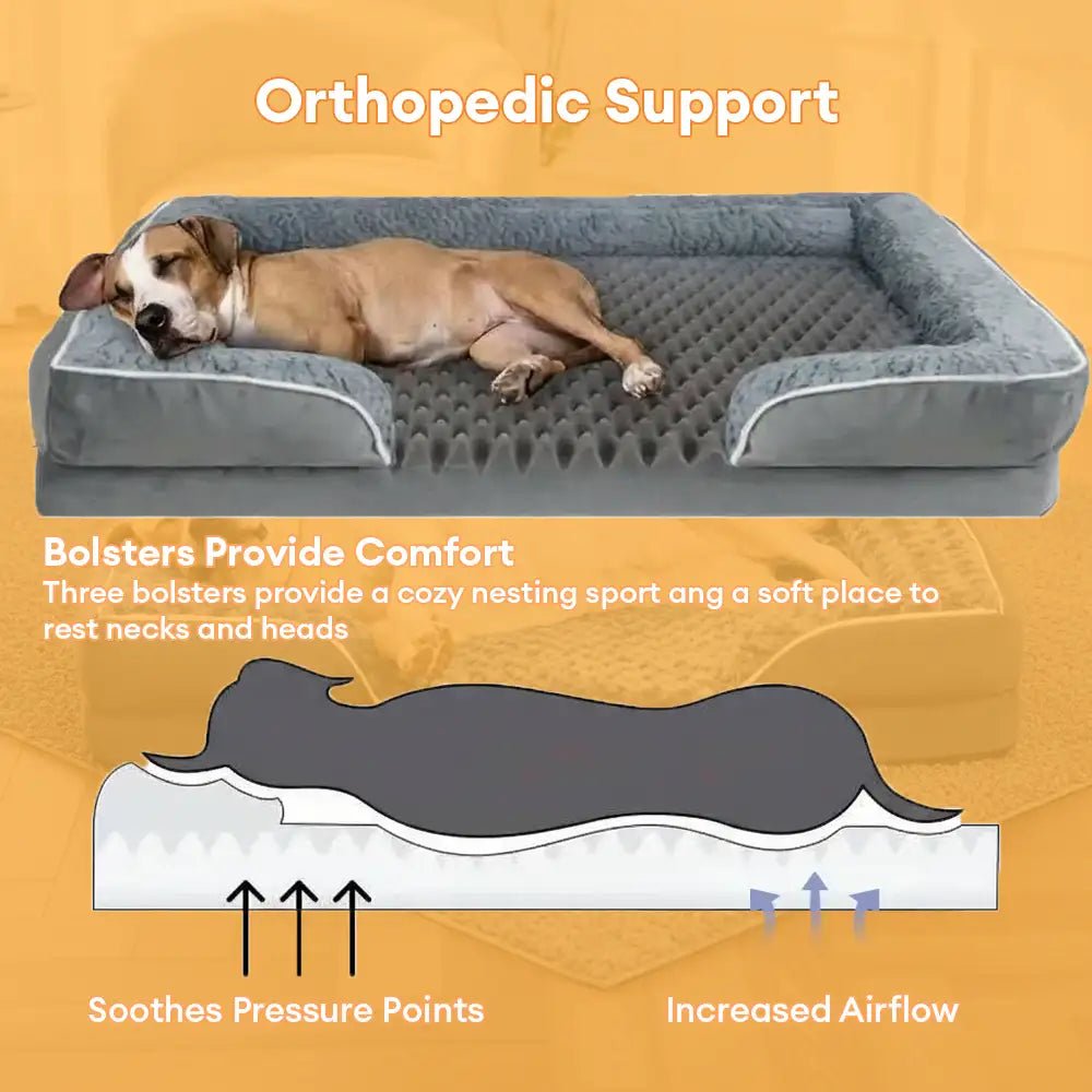 Pawtique FullNest™ Water-Repellent Bolster Dog Bed - Pawtique