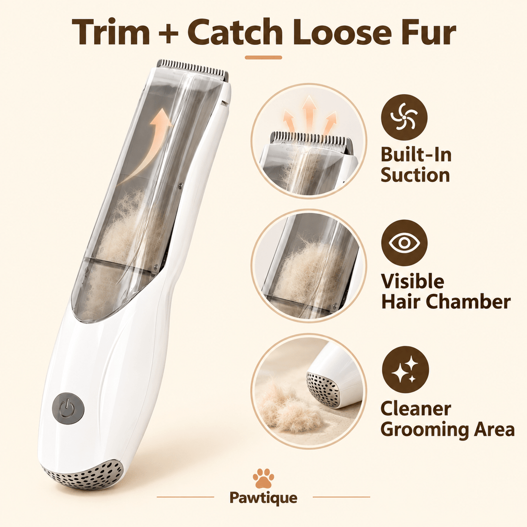 Pawtique FurCatch™ Suction Pet Clipper - Pawtique