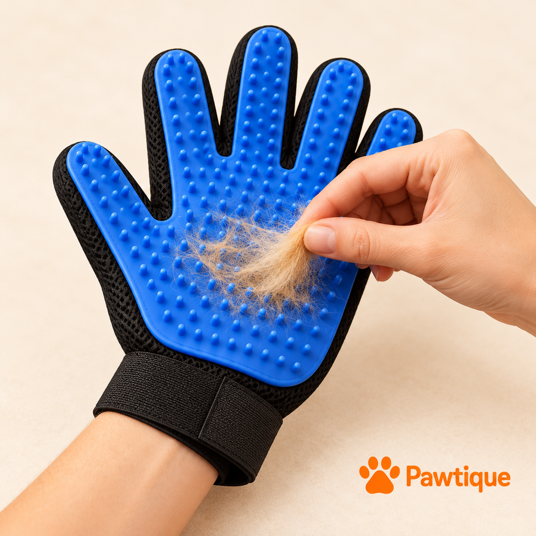 Removing collected loose hair from the silicone palm