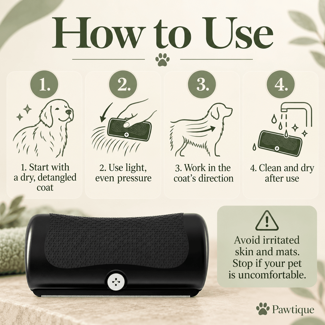 Pawtique FurSweep™ Stainless-Steel Pet Shedding Blade - Pawtique