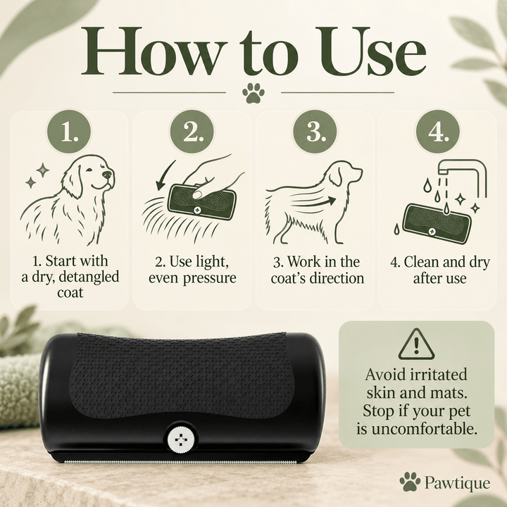 Pawtique FurSweep™ Stainless-Steel Pet Shedding Blade - Pawtique