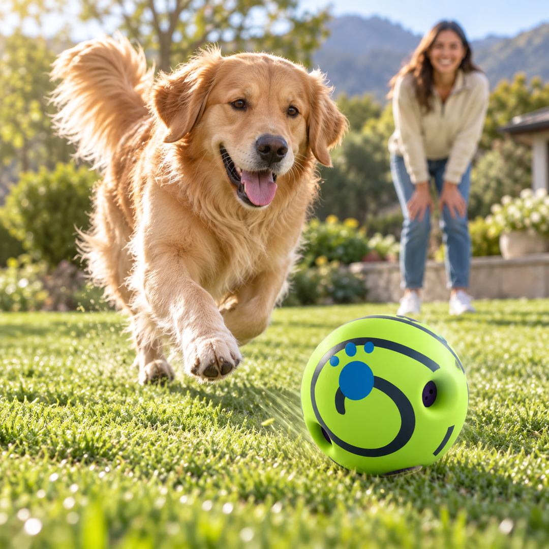 Pawtique GiggleRoll Interactive Dog Ball - Pawtique