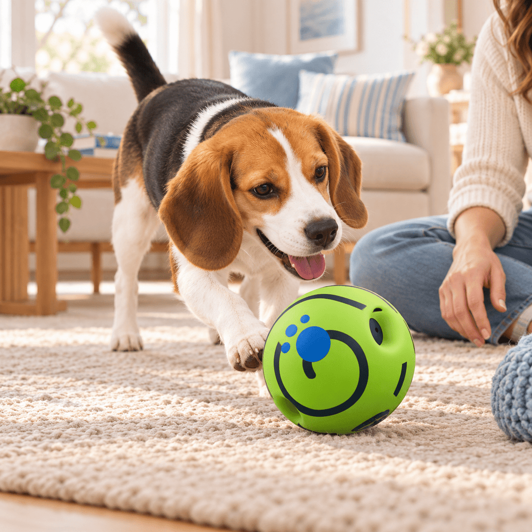 Pawtique GiggleRoll Interactive Dog Ball - Pawtique