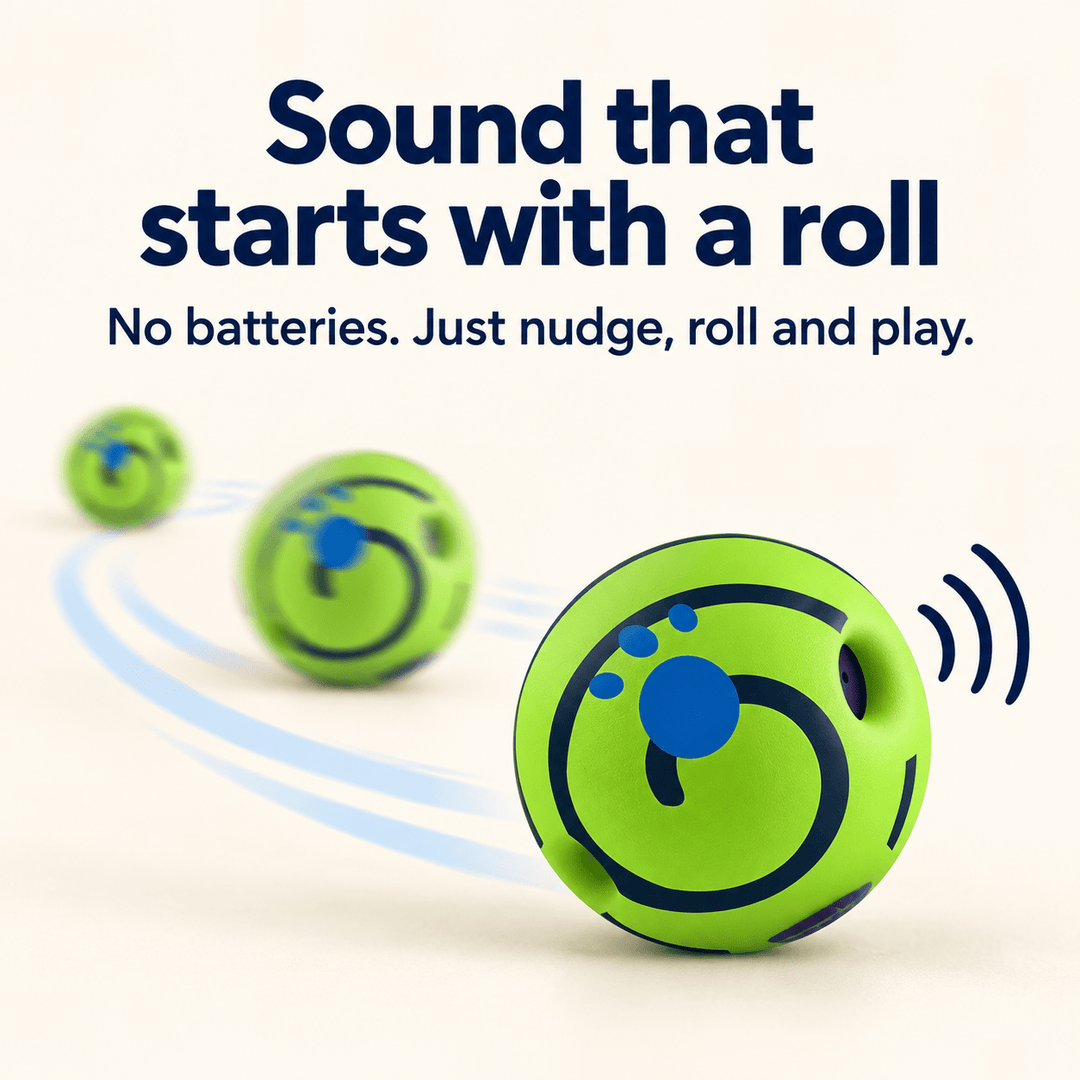 Pawtique GiggleRoll Interactive Dog Ball - Pawtique