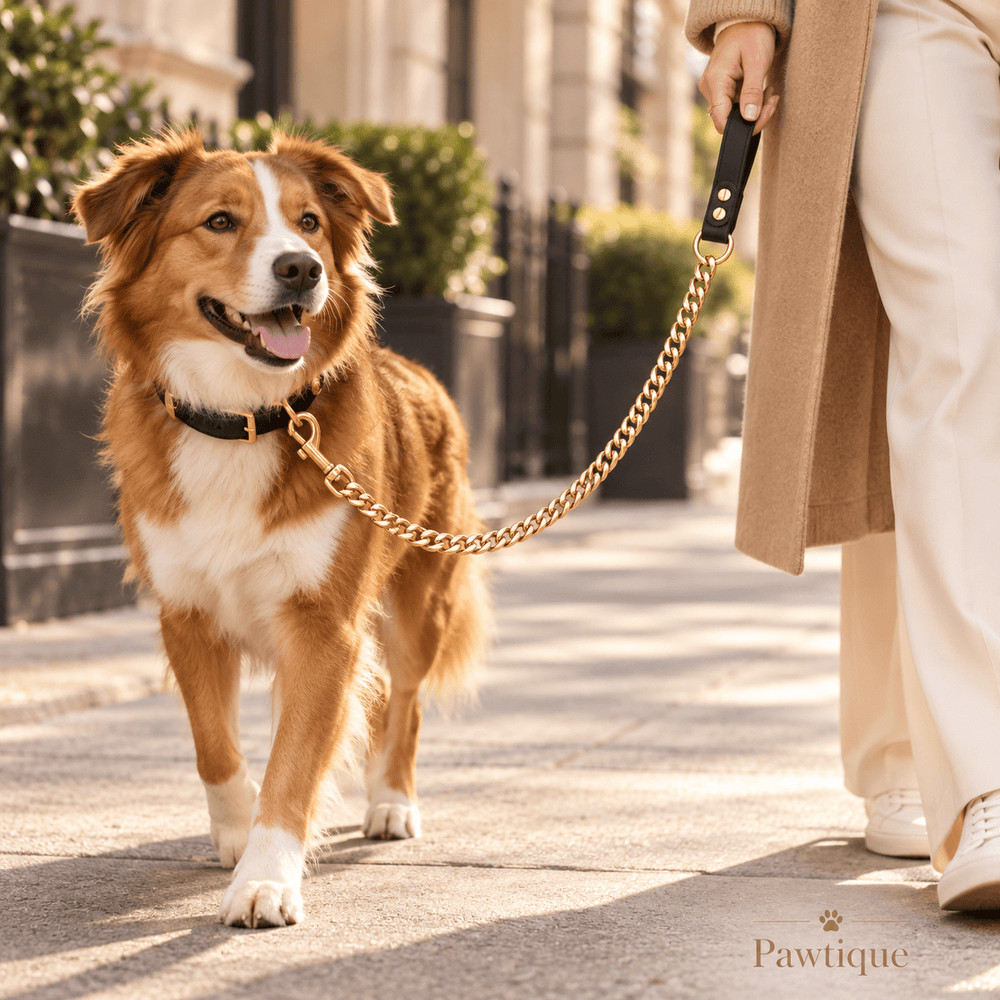 Pawtique GildedLink™ Cuban Chain Dog Leash - Pawtique