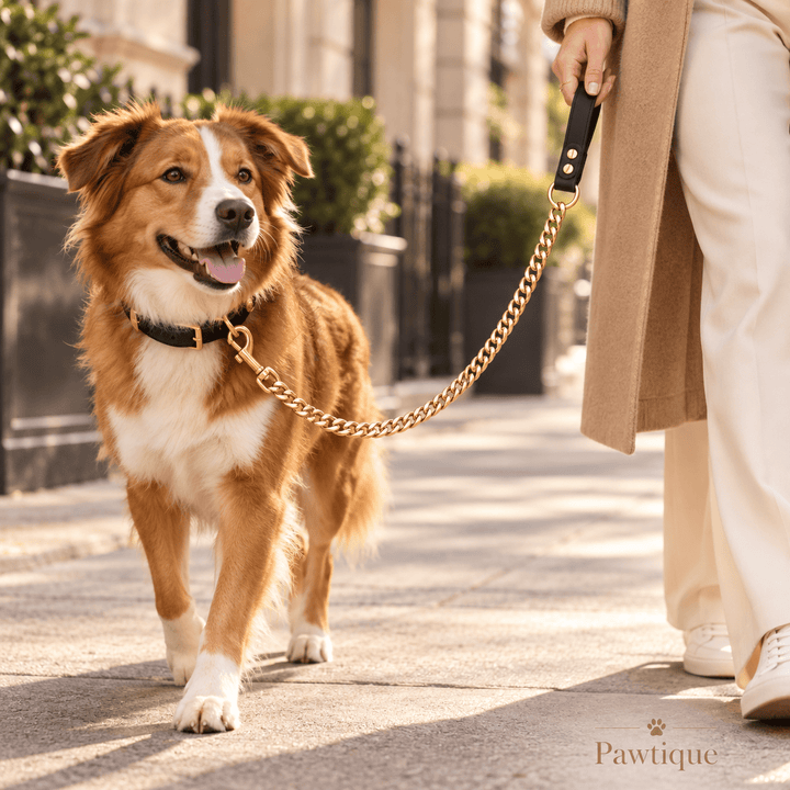 Pawtique GildedLink™ Cuban Chain Dog Leash - Pawtique
