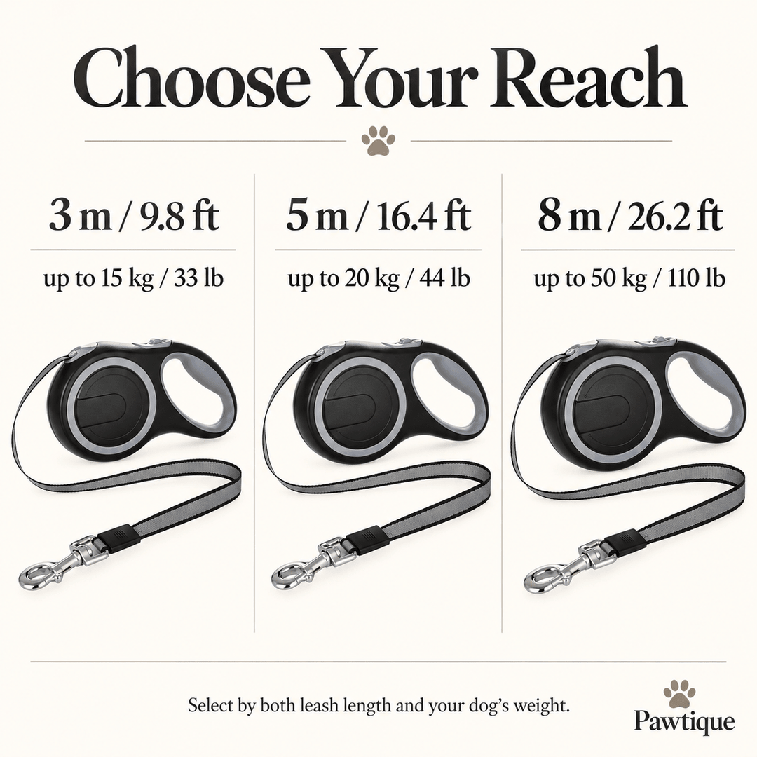 Pawtique GlideLoop™ Retractable Tape Dog Leash - Pawtique