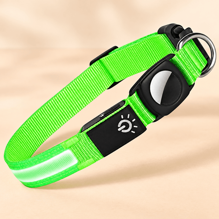 Pawtique GlowTrack™ LED Reflective AirTag Dog Collar - Pawtique