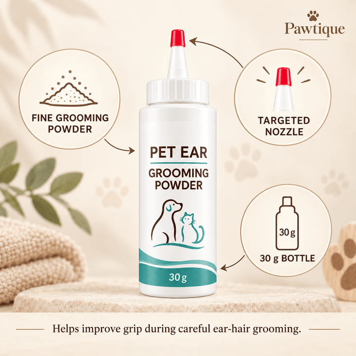 Pawtique GripEase™ 30 g Pet Ear Grooming Powder - Pawtique