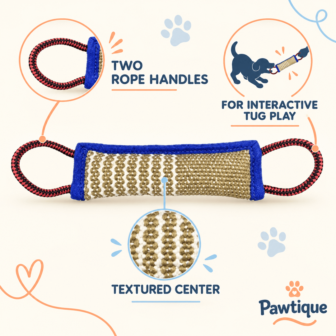 Pawtique GripTug™ Double-Handle Dog Tug Toy - Pawtique