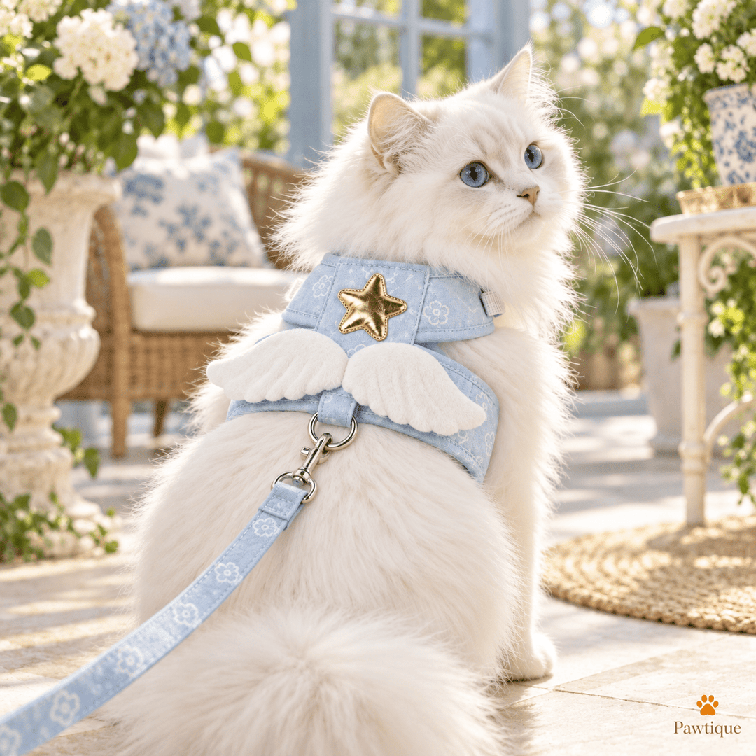 Pawtique HaloWing™ Angel Wing Cat Harness &amp; Leash Set - Pawtique