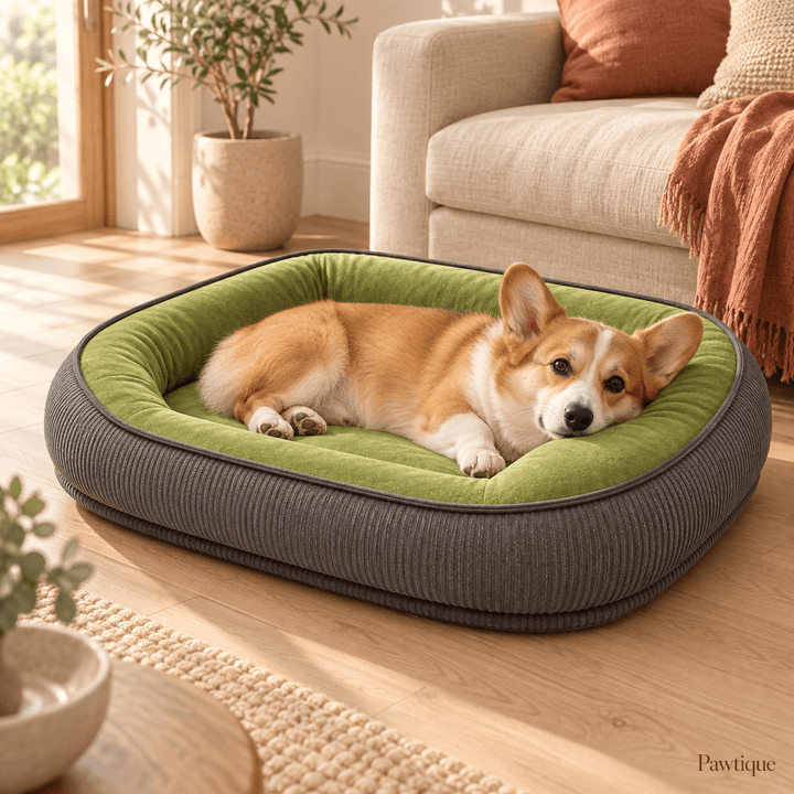Pawtique HavenEdge™ Soft-Surface Bolster Dog Bed - Pawtique