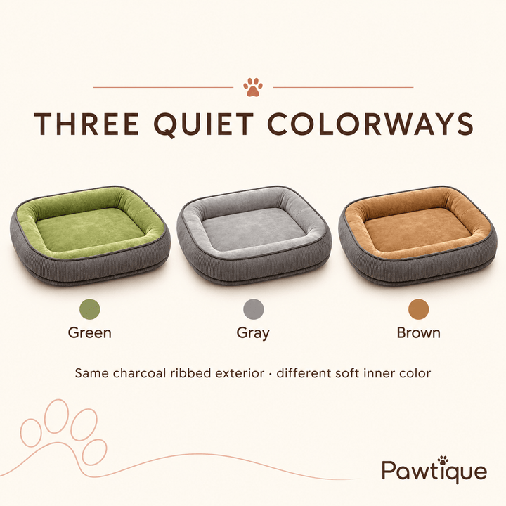 Pawtique HavenEdge™ Soft-Surface Bolster Dog Bed - Pawtique