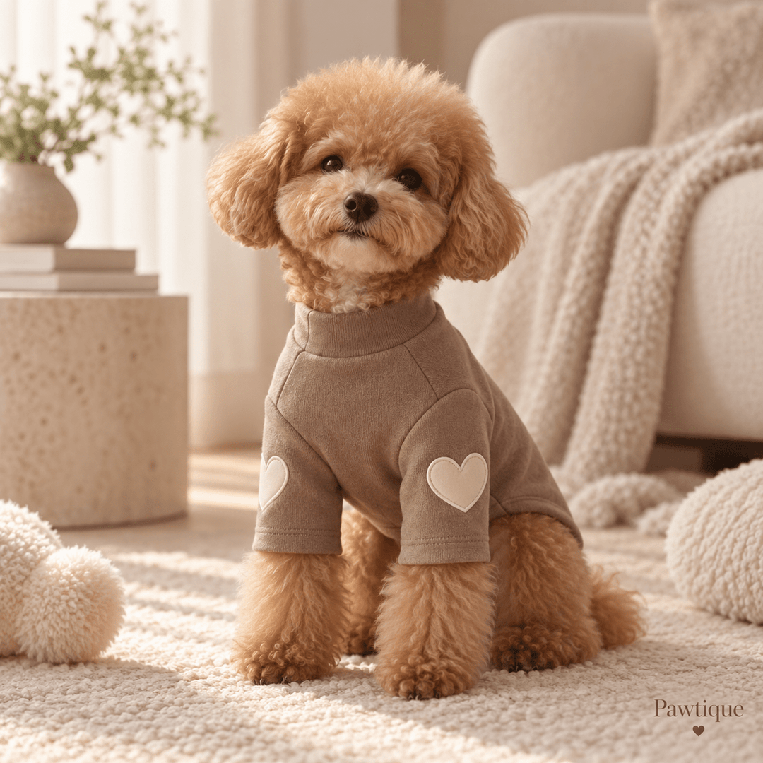 Pawtique HeartSleeve™ Mock-Neck Dog Shirt - Pawtique