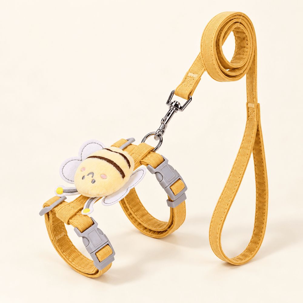 Pawtique HoneyBee™ Adjustable Harness & Leash Set - Pawtique