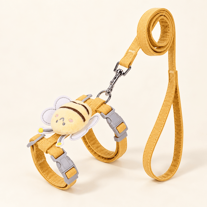 Pawtique HoneyBee™ Adjustable Harness &amp; Leash Set - Pawtique