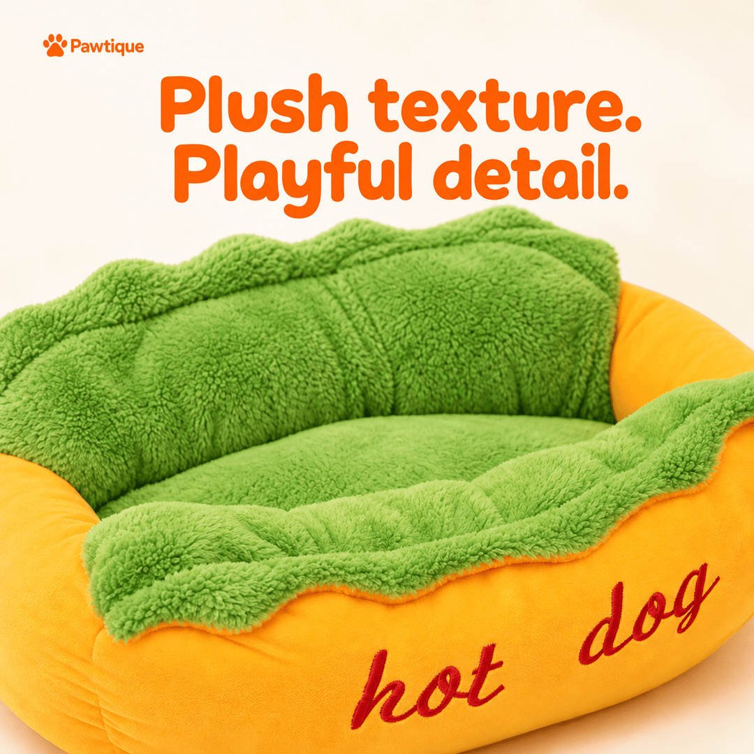 Close view of the Hot Dog Bed&