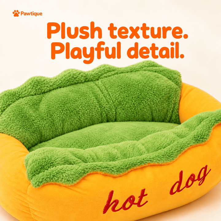 Close view of the Hot Dog Bed&