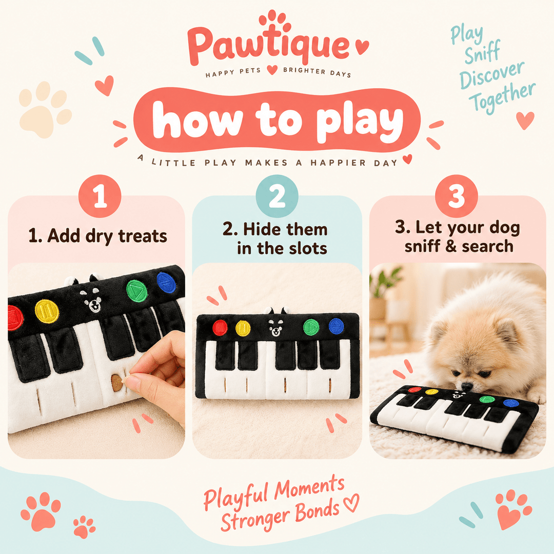 Pawtique KeySniff™ Piano Treat-Hiding Dog Toy - Pawtique