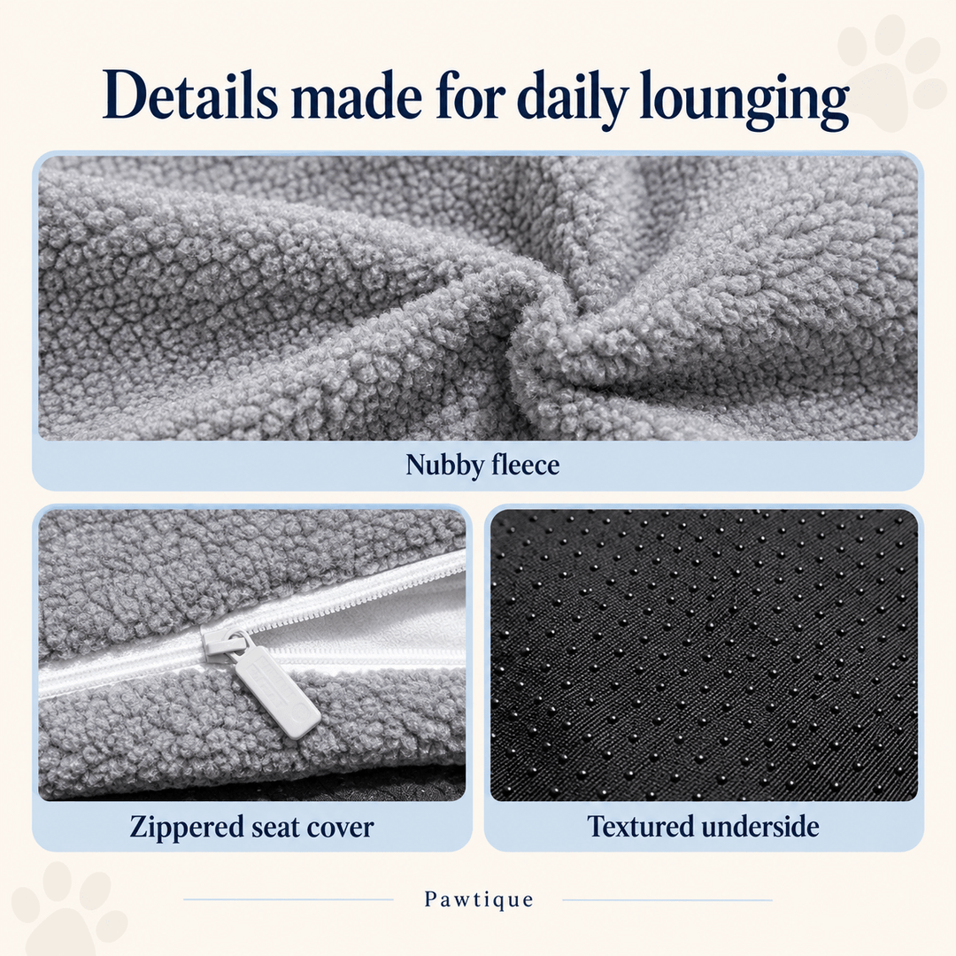Pawtique LayerLounge™ Double-Cushion Pet Sofa Bed - Pawtique