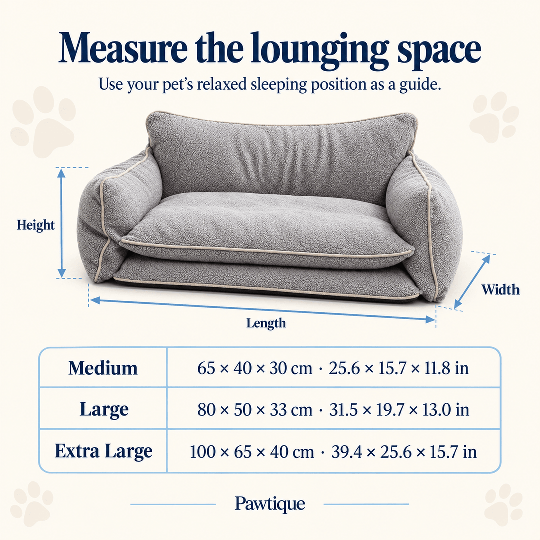 Pawtique LayerLounge™ Double-Cushion Pet Sofa Bed - Pawtique